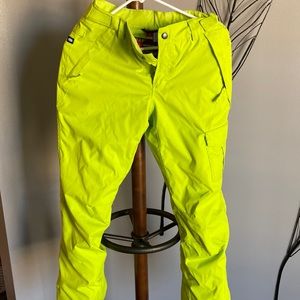 686 Neon Green Snowpants (WORN ONCE)